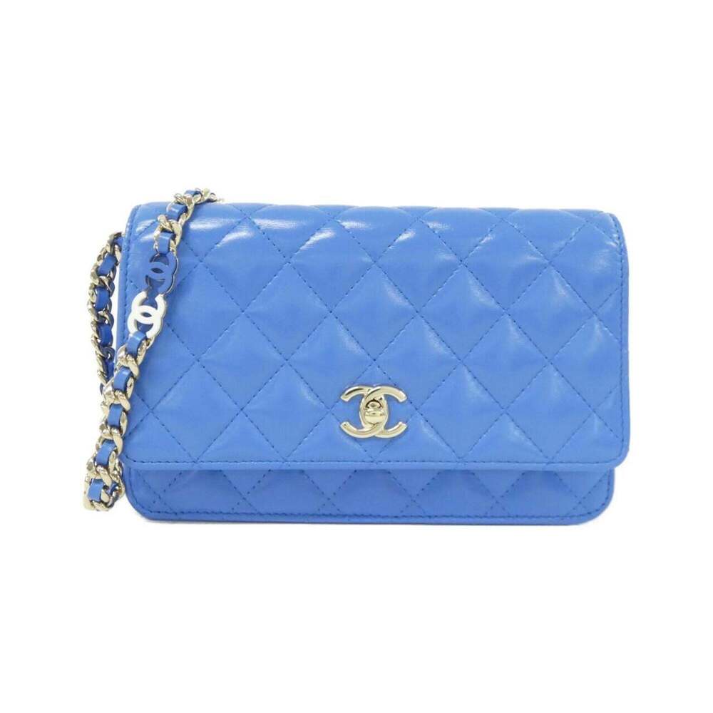 CHANEL Blue Wallet